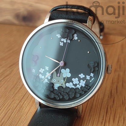 Vintage* Official Ghibli Totoro Black Wrist Watch • My Neighbor Totoro 30th Anniversary Watches • ALBA Seiko lim. 1000 - Kamaji Market