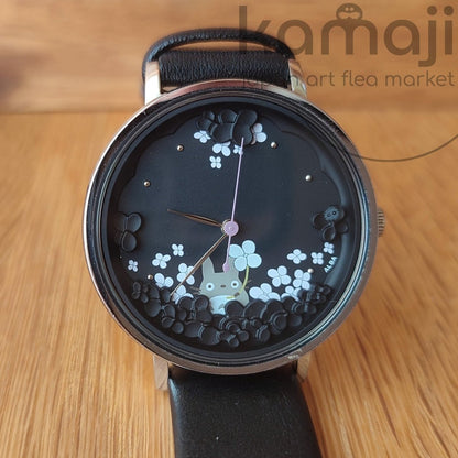 Vintage* Official Ghibli Totoro Black Wrist Watch • My Neighbor Totoro 30th Anniversary Watches • ALBA Seiko lim. 1000 - Kamaji Market