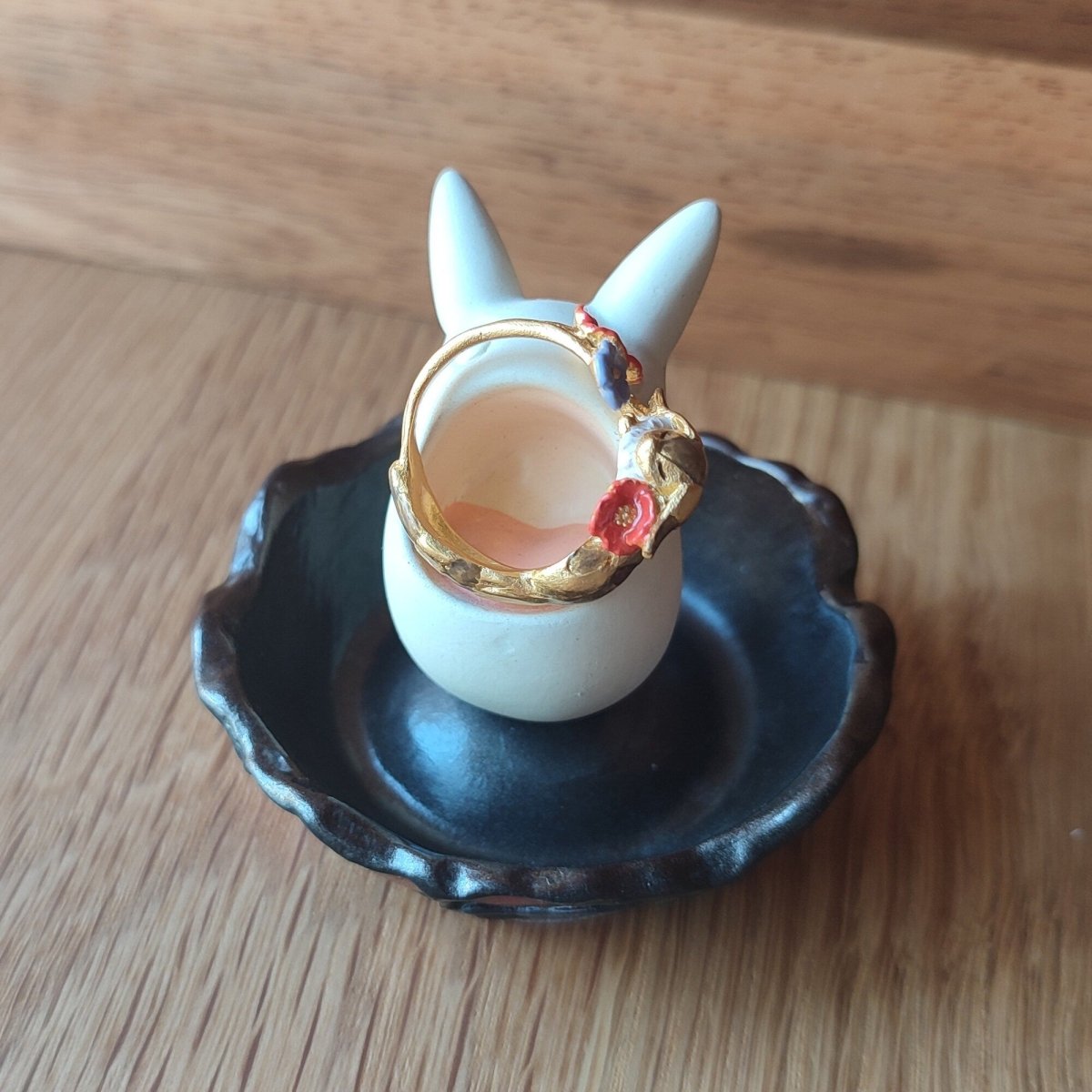 Vintage* Official Ghibli Totoro Jewelry Tray/Holder • My Neighbor Totoro Figure/Accessory Stand/Home Decor Design - Kamaji Market