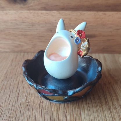 Vintage* Official Ghibli Totoro Jewelry Tray/Holder • My Neighbor Totoro Figure/Accessory Stand/Home Decor Design - Kamaji Market