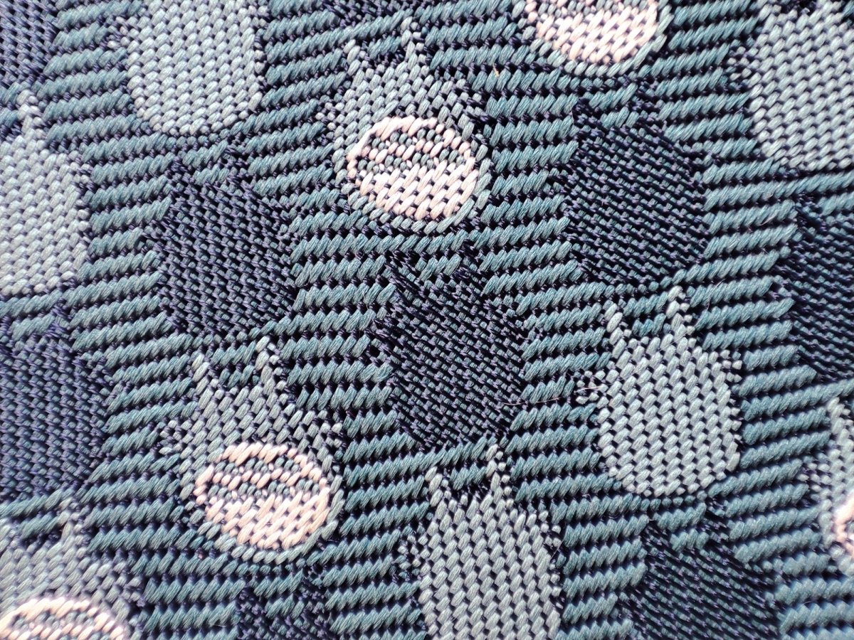 Vintage* Official Ghibli Totoro Necktie • My Neighbor Totoro Neckwear/Ascot/Cravat/Accent Clothes • Blue Silk Neck Tie - Kamaji Market