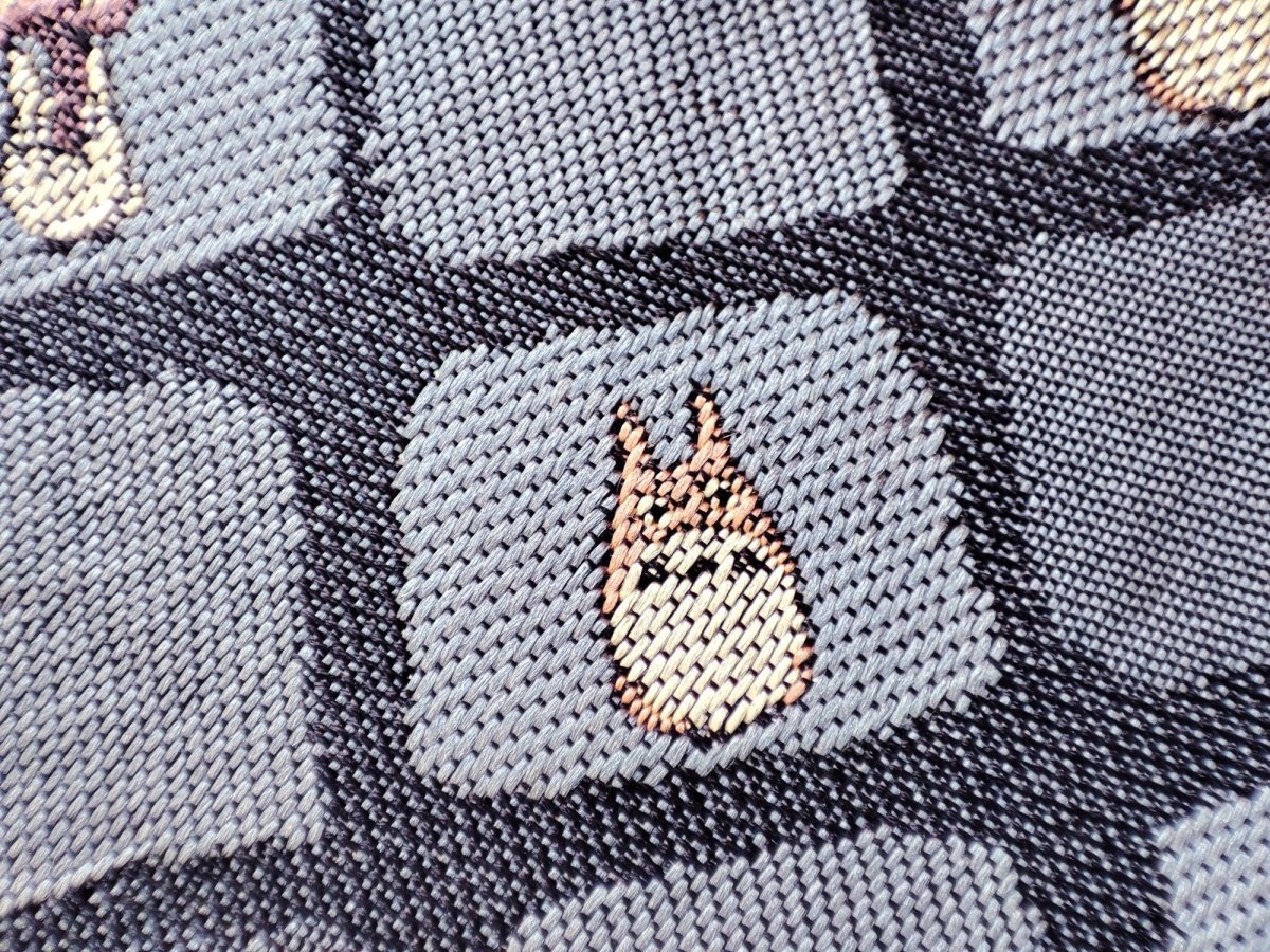 Vintage* Official Ghibli Totoro Necktie • My Neighbor Totoro Neckwear/Ascot/Cravat/Accent Clothes • Blue Silk Neck Tie - Kamaji Market