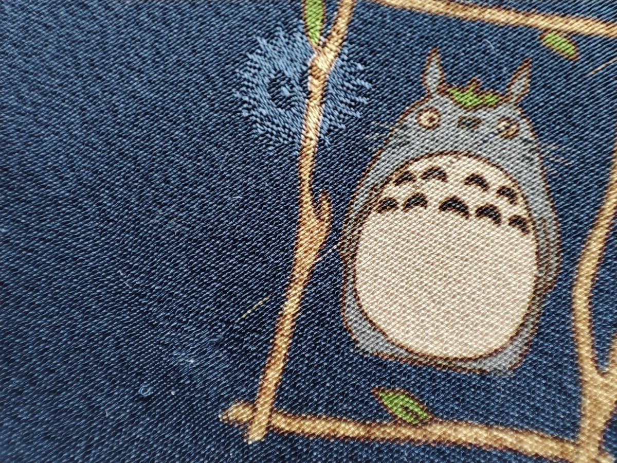 Vintage* Official Ghibli Totoro Necktie • My Neighbor Totoro Neckwear/Ascot/Cravat/Accent Clothes • Blue Silk Neck Tie - Kamaji Market