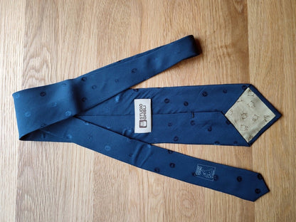 Vintage* Official Ghibli Totoro Necktie • My Neighbor Totoro Neckwear/Ascot/Cravat/Accent Clothes • Blue Silk Neck Tie - Kamaji Market