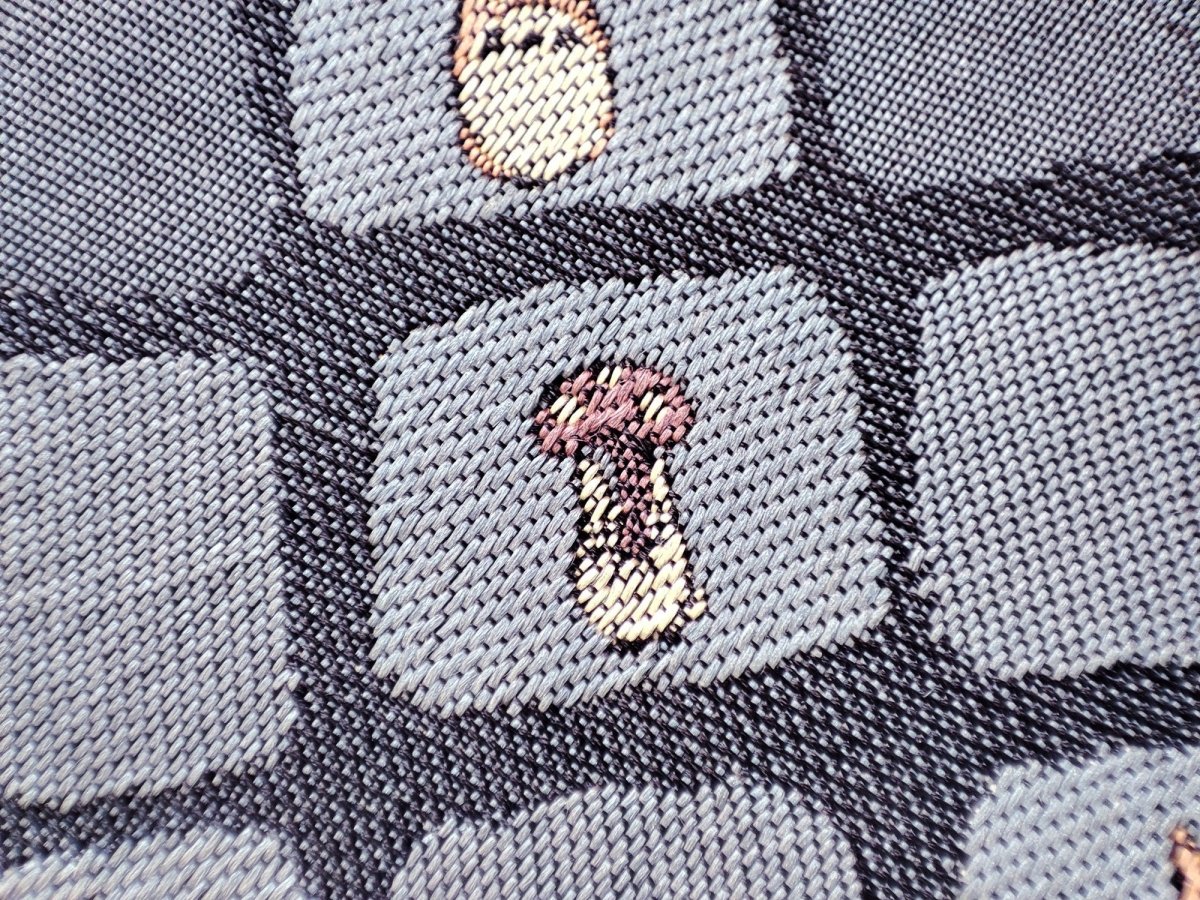 Vintage* Official Ghibli Totoro Necktie • My Neighbor Totoro Neckwear/Ascot/Cravat/Accent Clothes • Blue Silk Neck Tie - Kamaji Market
