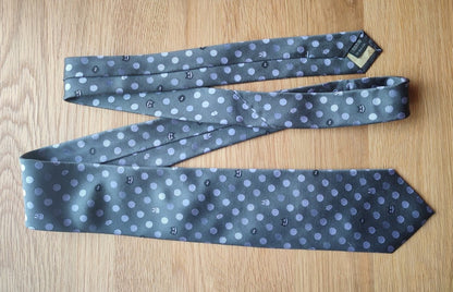 Vintage* Official Ghibli Totoro Necktie • My Neighbor Totoro Neckwear/Ascot/Cravat/Accent Clothes • Blue Silk Neck Tie - Kamaji Market