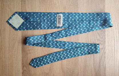 Vintage* Official Ghibli Totoro Necktie • My Neighbor Totoro Neckwear/Ascot/Cravat/Accent Clothes • Blue Silk Neck Tie - Kamaji Market