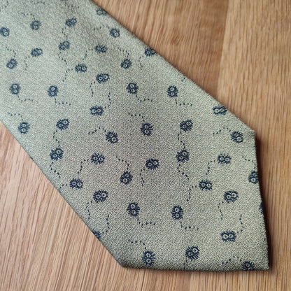 Vintage* Official Ghibli Totoro Necktie • My Neighbor Totoro Neckwear/Ascot/Cravat/Accent Clothes • Gold Silk Neck Tie - Kamaji Market