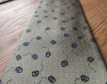 Vintage* Official Ghibli Totoro Necktie • My Neighbor Totoro Neckwear/Ascot/Cravat/Accent Clothes • Gold Silk Neck Tie - Kamaji Market