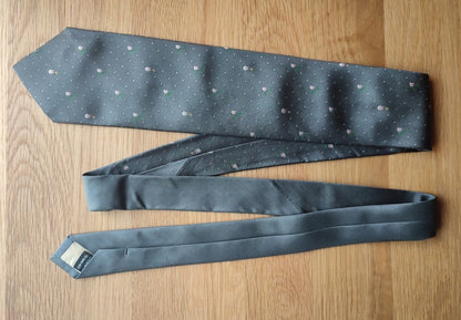 Vintage* Official Ghibli Totoro Necktie • My Neighbor Totoro Neckwear/Ascot/Cravat/Accent Clothes • Gray Neck Tie - Kamaji Market