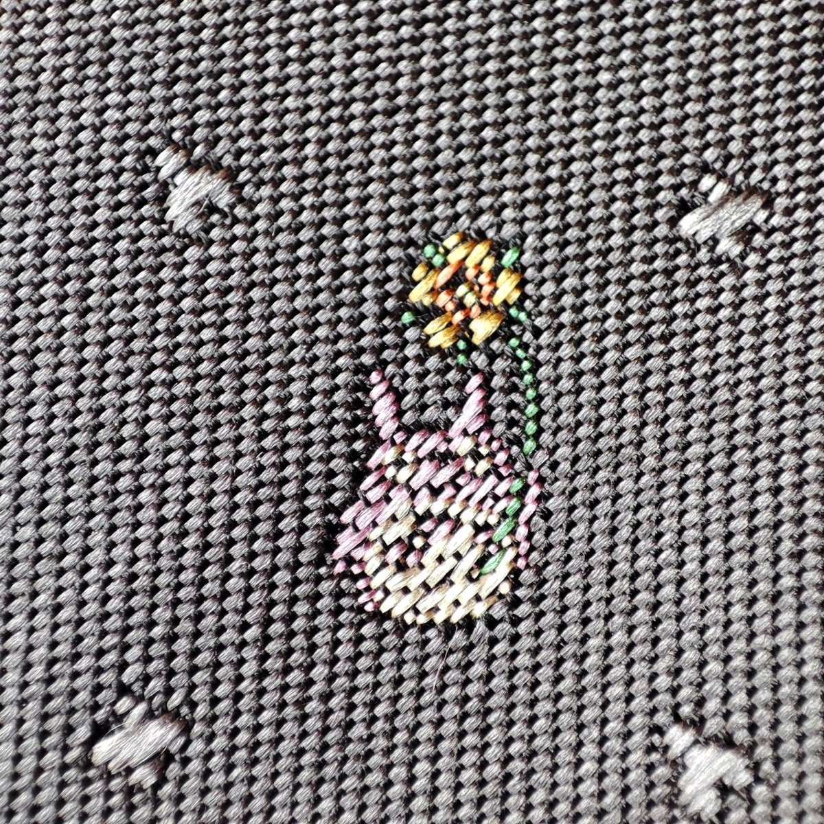 Vintage* Official Ghibli Totoro Necktie • My Neighbor Totoro Neckwear/Ascot/Cravat/Accent Clothes • Gray Neck Tie - Kamaji Market