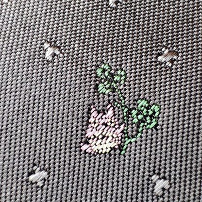 Vintage* Official Ghibli Totoro Necktie • My Neighbor Totoro Neckwear/Ascot/Cravat/Accent Clothes • Gray Neck Tie - Kamaji Market