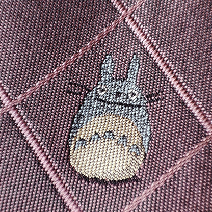 Vintage* Official Ghibli Totoro Necktie • My Neighbor Totoro Neckwear/Ascot/Cravat/Accent Clothes • Purple Silk Tie - Kamaji Market