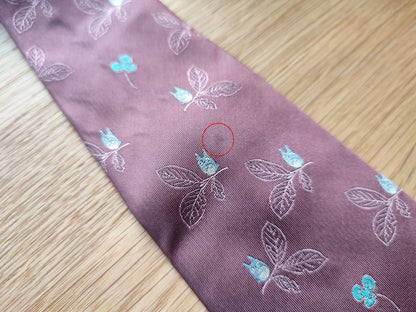 Vintage* Official Ghibli Totoro Necktie • My Neighbor Totoro Neckwear/Ascot/Cravat/Accent Clothes • Red Silk Neck Tie - Kamaji Market