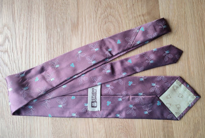Vintage* Official Ghibli Totoro Necktie • My Neighbor Totoro Neckwear/Ascot/Cravat/Accent Clothes • Red Silk Neck Tie - Kamaji Market