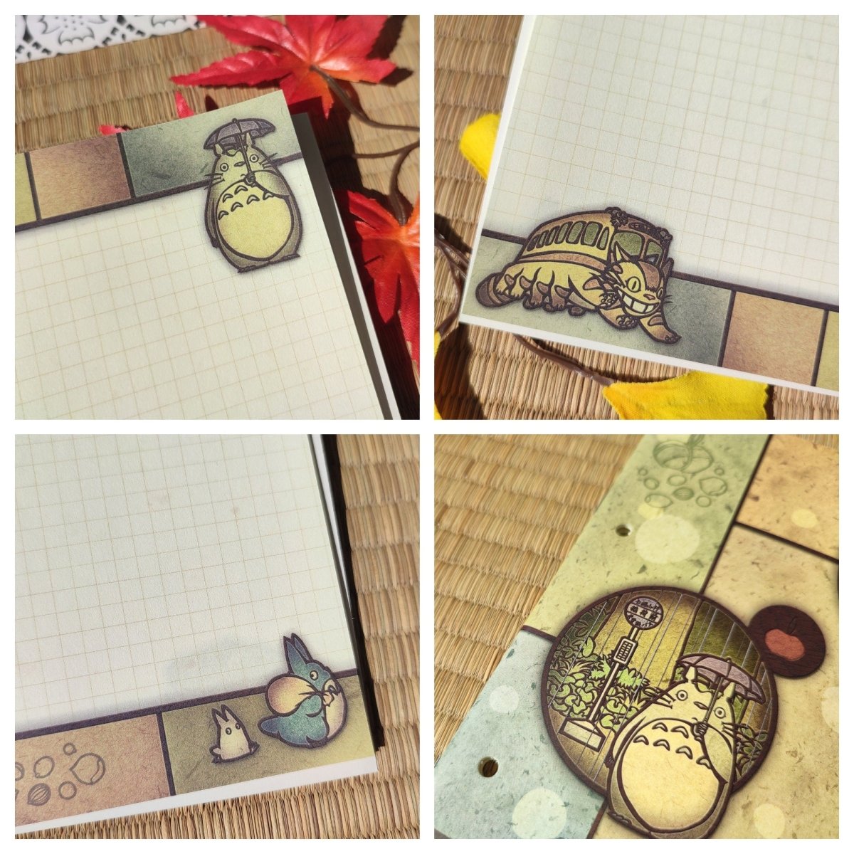 Vintage* Official Ghibli Totoro Notebook • My Neighbor Totoro Notepad/Sketchbook/Diary/Planner • Anime Stationery - Kamaji Market