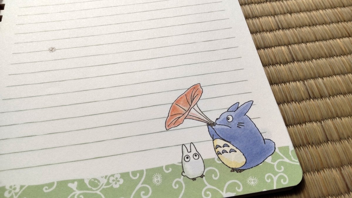 Vintage* Official Ghibli Totoro Notebook • My Neighbor Totoro Notepad/Sketchpad/Planner/Diary • Japanese Stationery - Kamaji Market