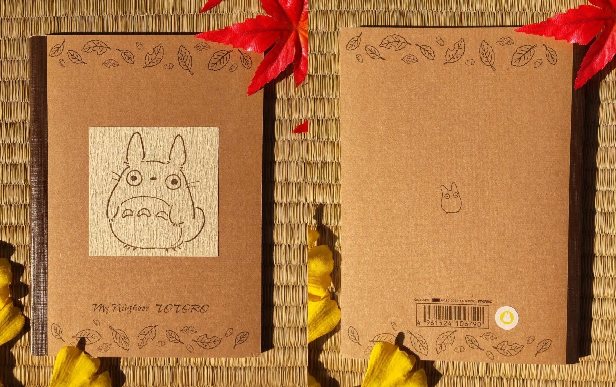 Vintage* Official Ghibli Totoro Notebook • Notepad/Sketchpad/Writing pad/Planner • Japanese Washi Paper Stationery • Mei, Catbus - Kamaji Market