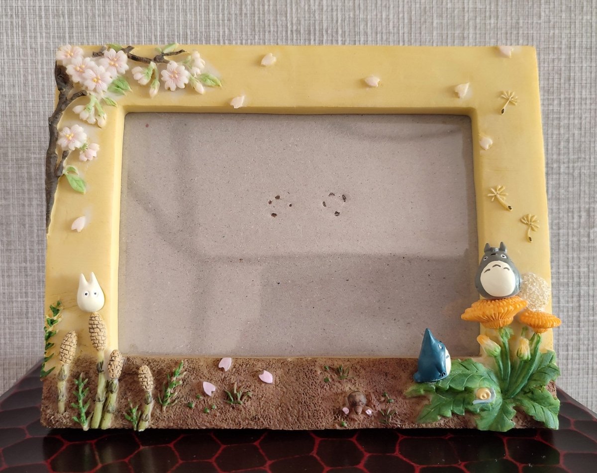Vintage* Official Ghibli Totoro Photo Frame/Wall Hanging • My Neighbor Totoro Figure/Interior Diorama/Home Decor - Kamaji Market
