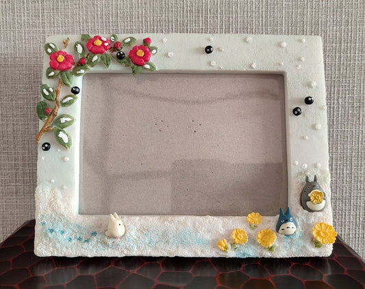 Vintage* Official Ghibli Totoro Photo Frame/Wall Hanging • My Neighbor Totoro Figure/Interior Diorama/Home Decor - Kamaji Market