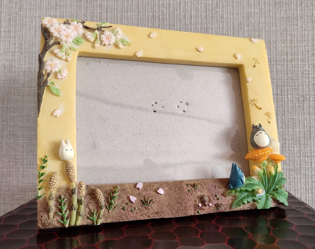 Vintage* Official Ghibli Totoro Photo Frame/Wall Hanging • My Neighbor Totoro Figure/Interior Diorama/Home Decor - Kamaji Market