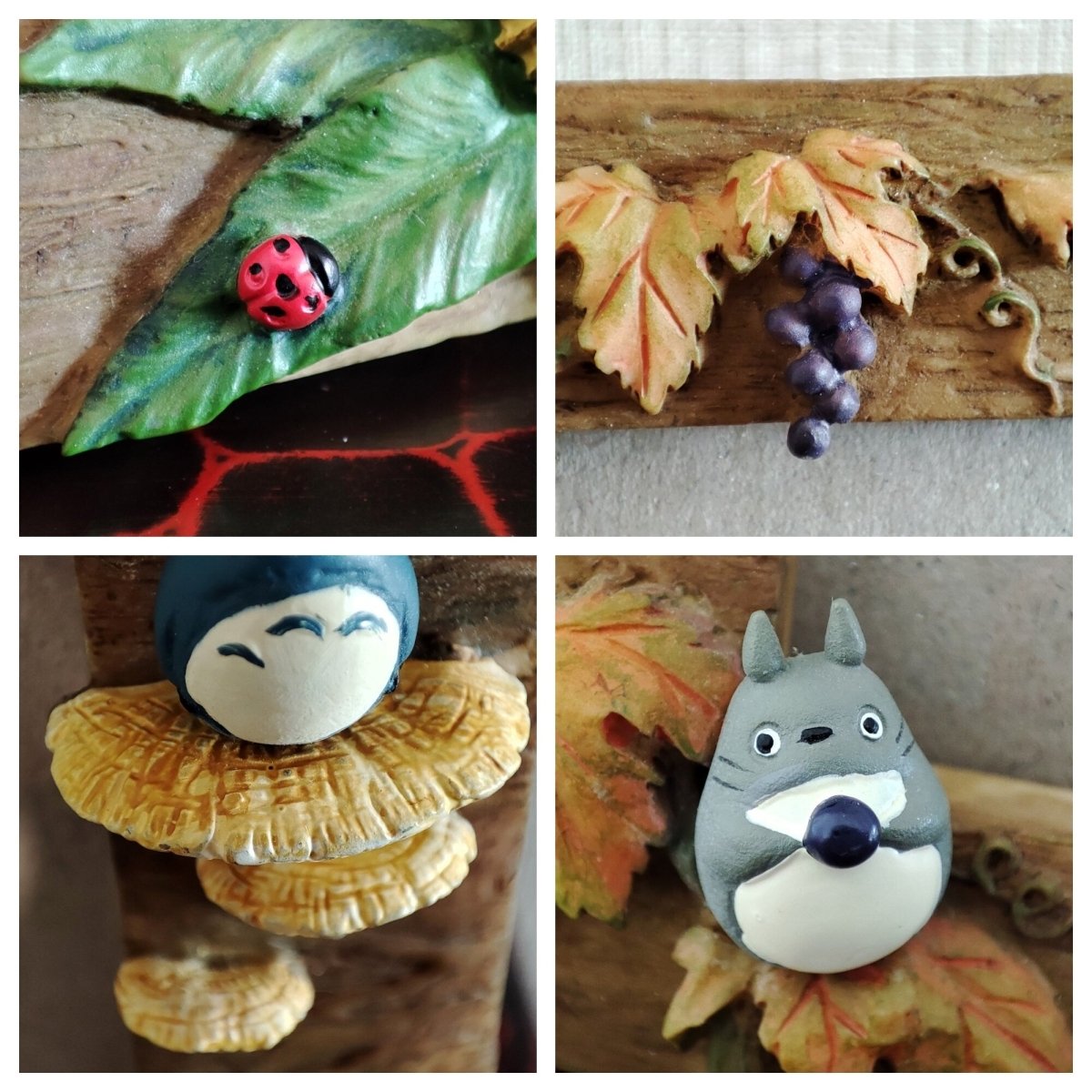Vintage* Official Ghibli Totoro Photo Frame/Wall Hanging • My Neighbor Totoro Figure/Interior Diorama/Home Decor - Kamaji Market