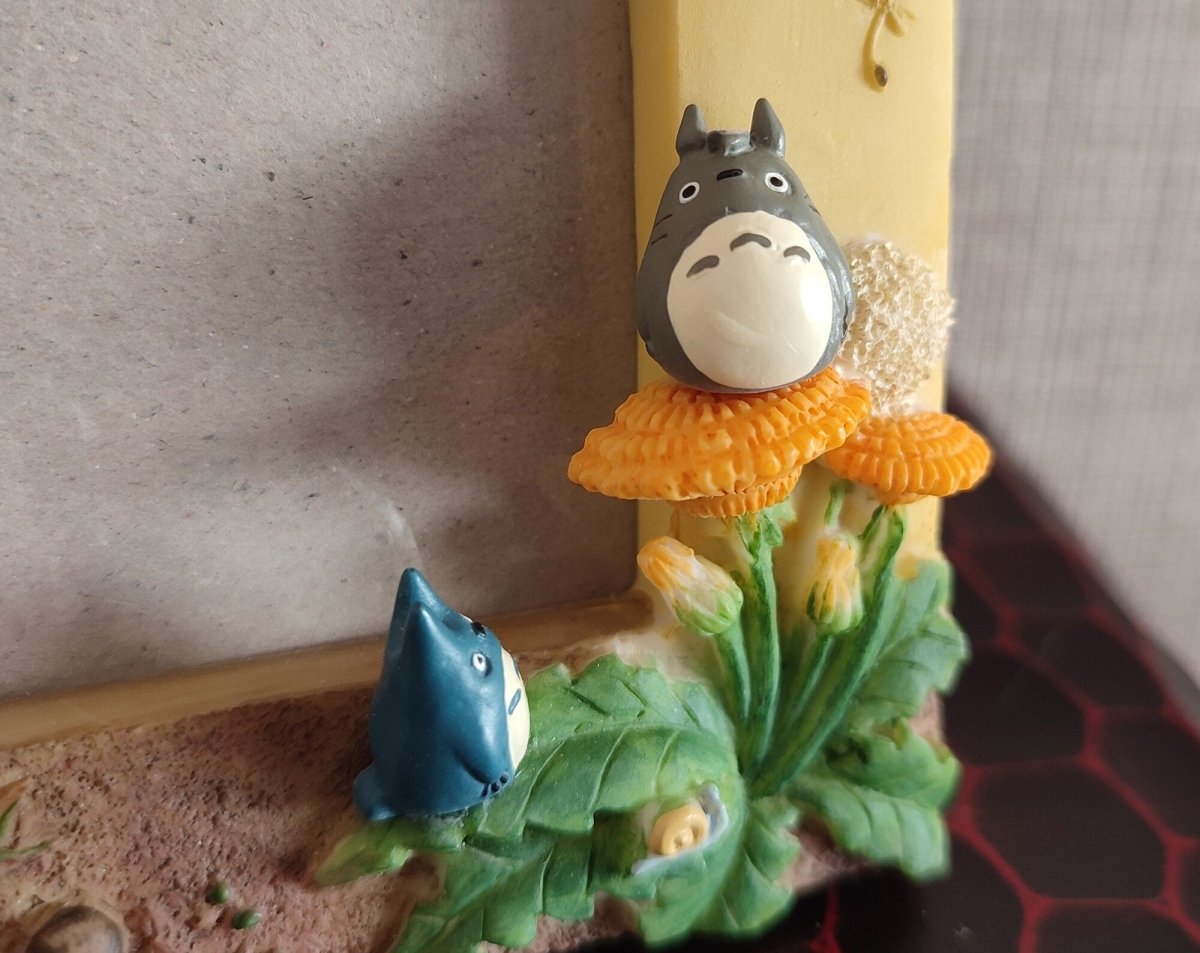Vintage* Official Ghibli Totoro Photo Frame/Wall Hanging • My Neighbor Totoro Figure/Interior Diorama/Home Decor - Kamaji Market