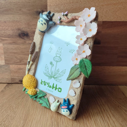 Vintage* Official Ghibli Totoro Photo Frame/Wall Hanging • My Neighbor Totoro Figure/Interior Diorama/Home Decor • Spring - Kamaji Market