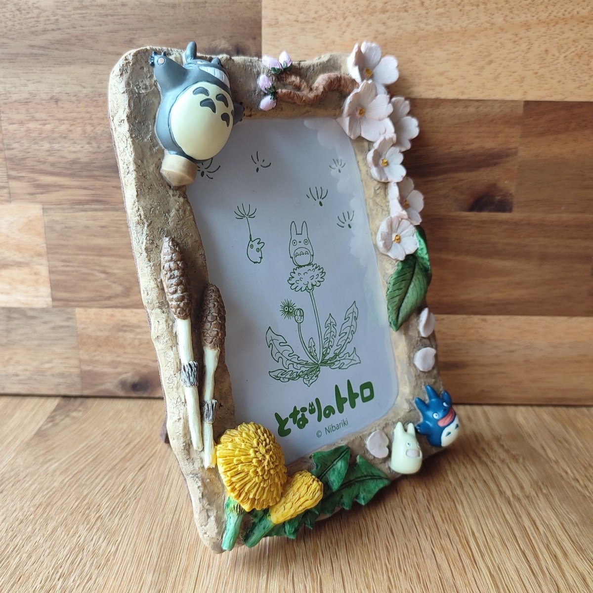 Vintage* Official Ghibli Totoro Photo Frame/Wall Hanging • My Neighbor Totoro Figure/Interior Diorama/Home Decor • Spring - Kamaji Market