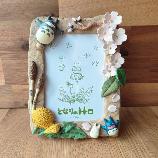 Vintage* Official Ghibli Totoro Photo Frame/Wall Hanging • My Neighbor Totoro Figure/Interior Diorama/Home Decor • Spring - Kamaji Market