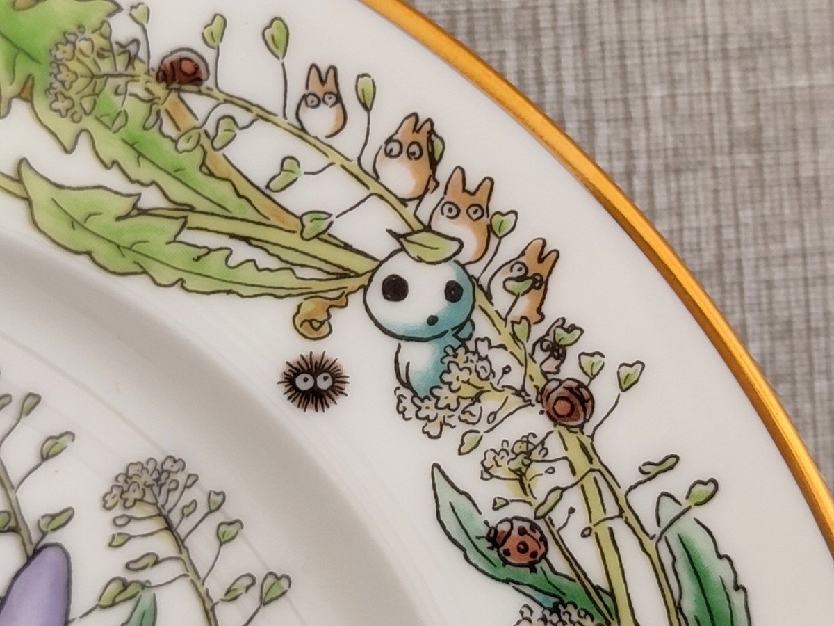 Vintage* Official Ghibli Totoro Plate 1998 Noritake • My Neighbor Totoro Dinner Plate • Japanese Tableware/Dinnerware - Kamaji Market