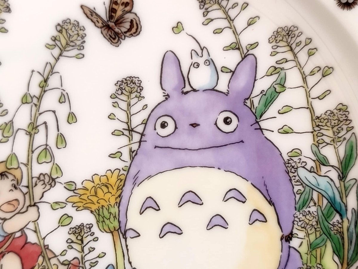 Vintage* Official Ghibli Totoro Plate 1998 Noritake • My Neighbor Totoro Dinner Plate • Japanese Tableware/Dinnerware - Kamaji Market