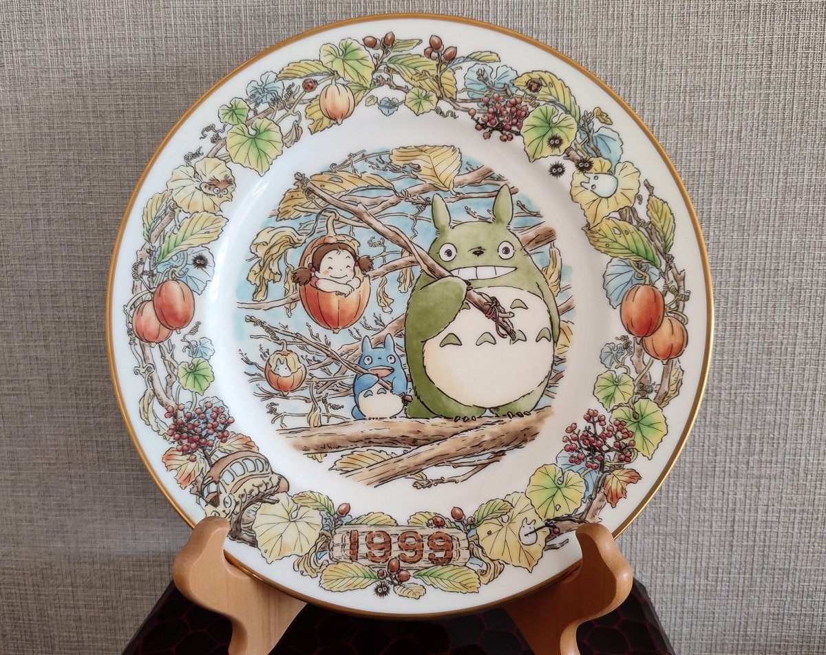 Vintage* Official Ghibli Totoro Plate 1999 Noritake • My Neighbor Totoro Dinner Plate • Japanese Tableware/Dinnerware - Kamaji Market