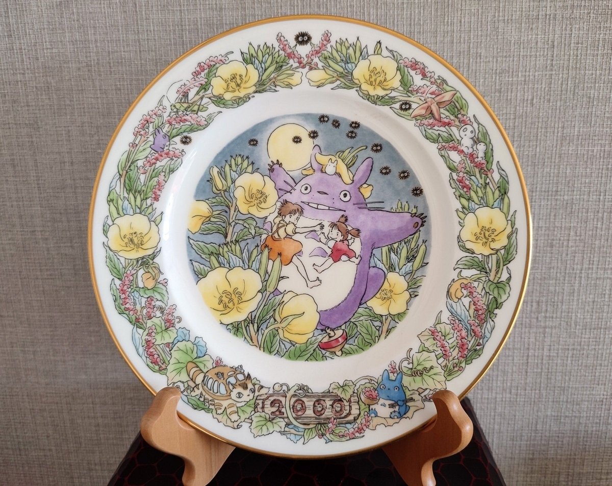 Vintage* Official Ghibli Totoro Plate 2000 Noritake • My Neighbor Totoro Dinner Plate • Japanese Tableware/Dinnerware - Kamaji Market