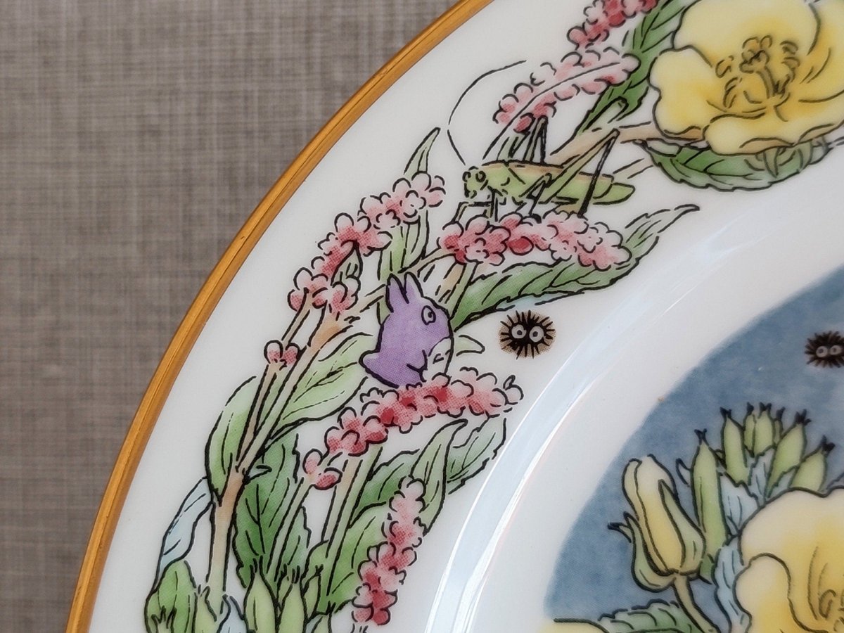 Vintage* Official Ghibli Totoro Plate 2000 Noritake • My Neighbor Totoro Dinner Plate • Japanese Tableware/Dinnerware - Kamaji Market