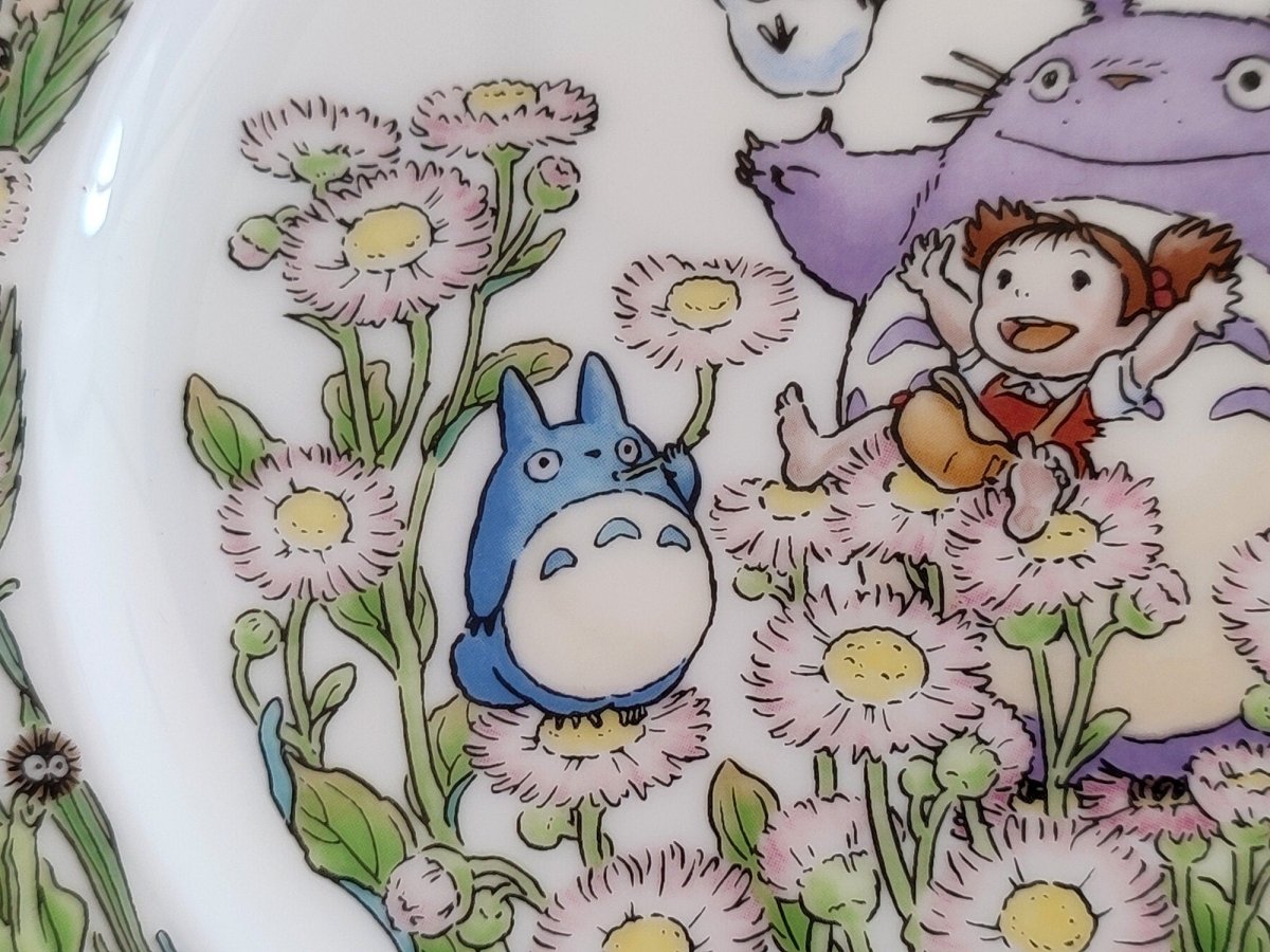 Vintage* Official Ghibli Totoro Plate 2001 Noritake • My Neighbor Totoro Dinner Plate • Japanese Tableware/Dinnerware - Kamaji Market