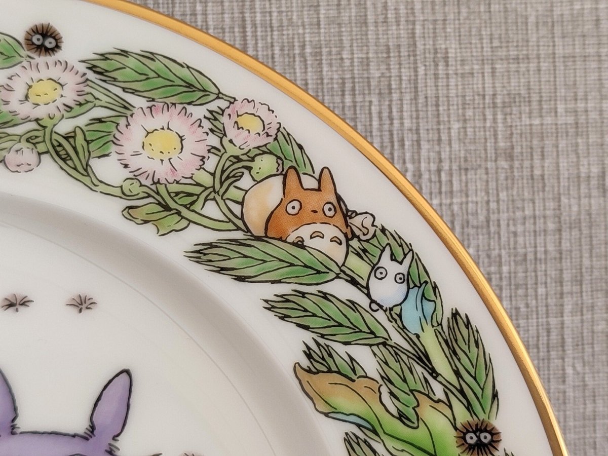 Vintage* Official Ghibli Totoro Plate 2001 Noritake • My Neighbor Totoro Dinner Plate • Japanese Tableware/Dinnerware - Kamaji Market