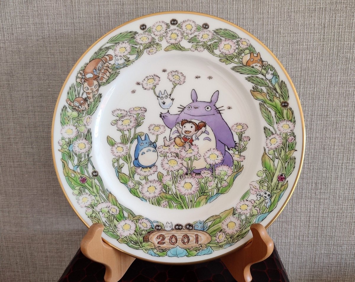 Vintage* Official Ghibli Totoro Plate 2001 Noritake • My Neighbor Totoro Dinner Plate • Japanese Tableware/Dinnerware - Kamaji Market