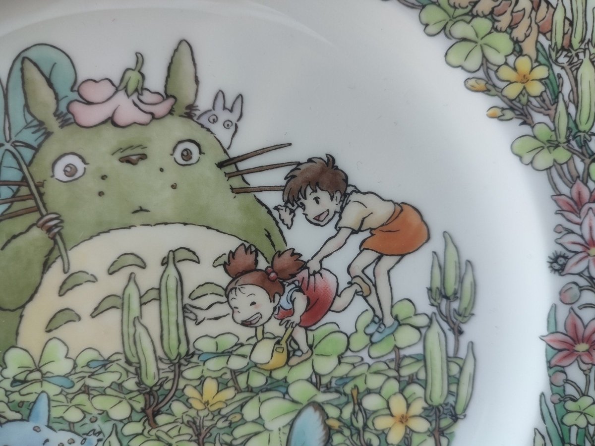 Vintage* Official Ghibli Totoro Plate 2003 Noritake • My Neighbor Totoro Dinner Plate • Japanese Tableware/Dinnerware - Kamaji Market