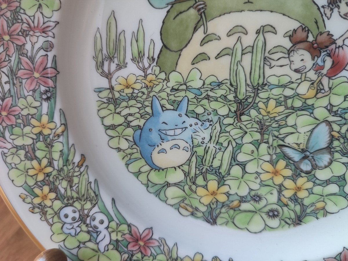 Vintage* Official Ghibli Totoro Plate 2003 Noritake • My Neighbor Totoro Dinner Plate • Japanese Tableware/Dinnerware - Kamaji Market