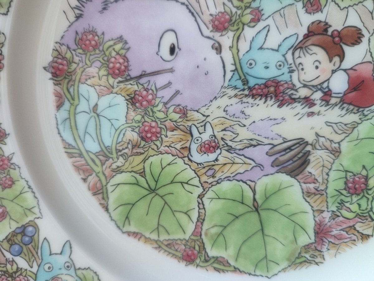 Vintage* Official Ghibli Totoro Plate 2005 Noritake • My Neighbor Totoro Dinner Plate • Japanese Tableware/Dinnerware - Kamaji Market