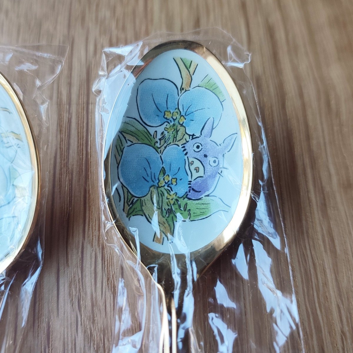 Vintage* Official Ghibli Totoro Teaspoon Set of 2 • My Neighbor Totoro Japanese Dessert Spoon/Cutlery/Tableware - Kamaji Market