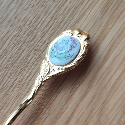 Vintage* Official Ghibli Totoro Teaspoon Set of 5 • My Neighbor Totoro Japanese Dessert Spoon/Cutlery/Tableware, Noritake - Kamaji Market