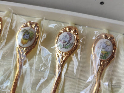 Vintage* Official Ghibli Totoro Teaspoon Set of 5 • My Neighbor Totoro Japanese Dessert Spoon/Cutlery/Tableware, Noritake - Kamaji Market