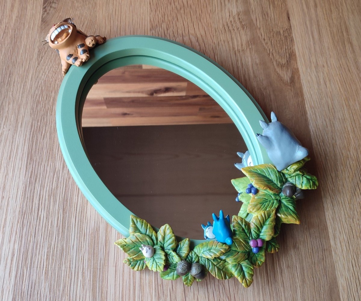 Vintage* Official Ghibli Totoro Wall Mirror • My Neighbor Totoro Wall Hanging/Home Decor Art/Interior Design - Kamaji Market