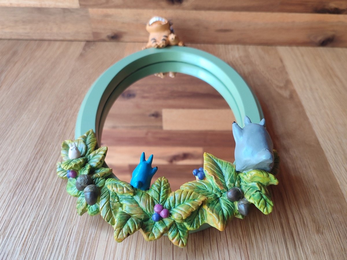 Vintage* Official Ghibli Totoro Wall Mirror • My Neighbor Totoro Wall Hanging/Home Decor Art/Interior Design - Kamaji Market