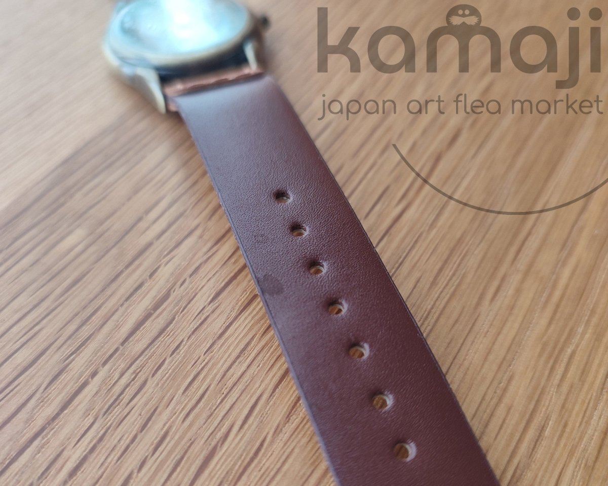 Vintage* Official Ghibli Totoro Wrist Watch • My Neighbor Totoro Brown Watches with Rotating Disk - Kamaji Market