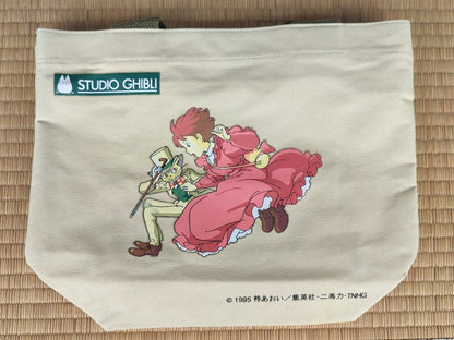 Vintage* Official Ghibli Whisper of the Heart Handbag/Shopper • Cat Returns Tote/Pochette/Lunch bag/Sack/Hobo • Baron - Kamaji Market