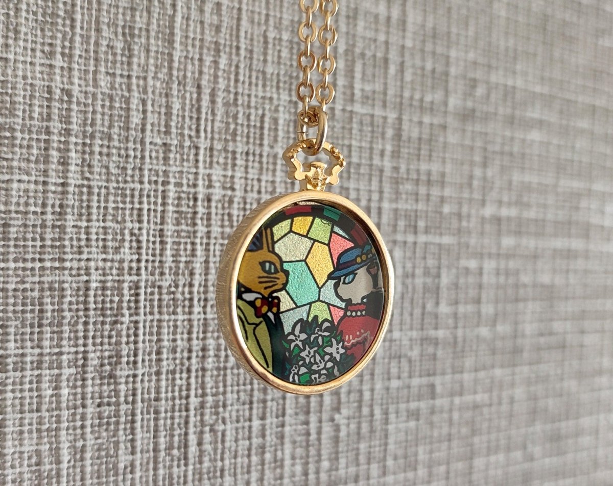 Vintage* Official Ghibli Whisper of the Heart Necklace/Pendant with Chain • Baron & Louise Japanese Jewelry - Kamaji Market