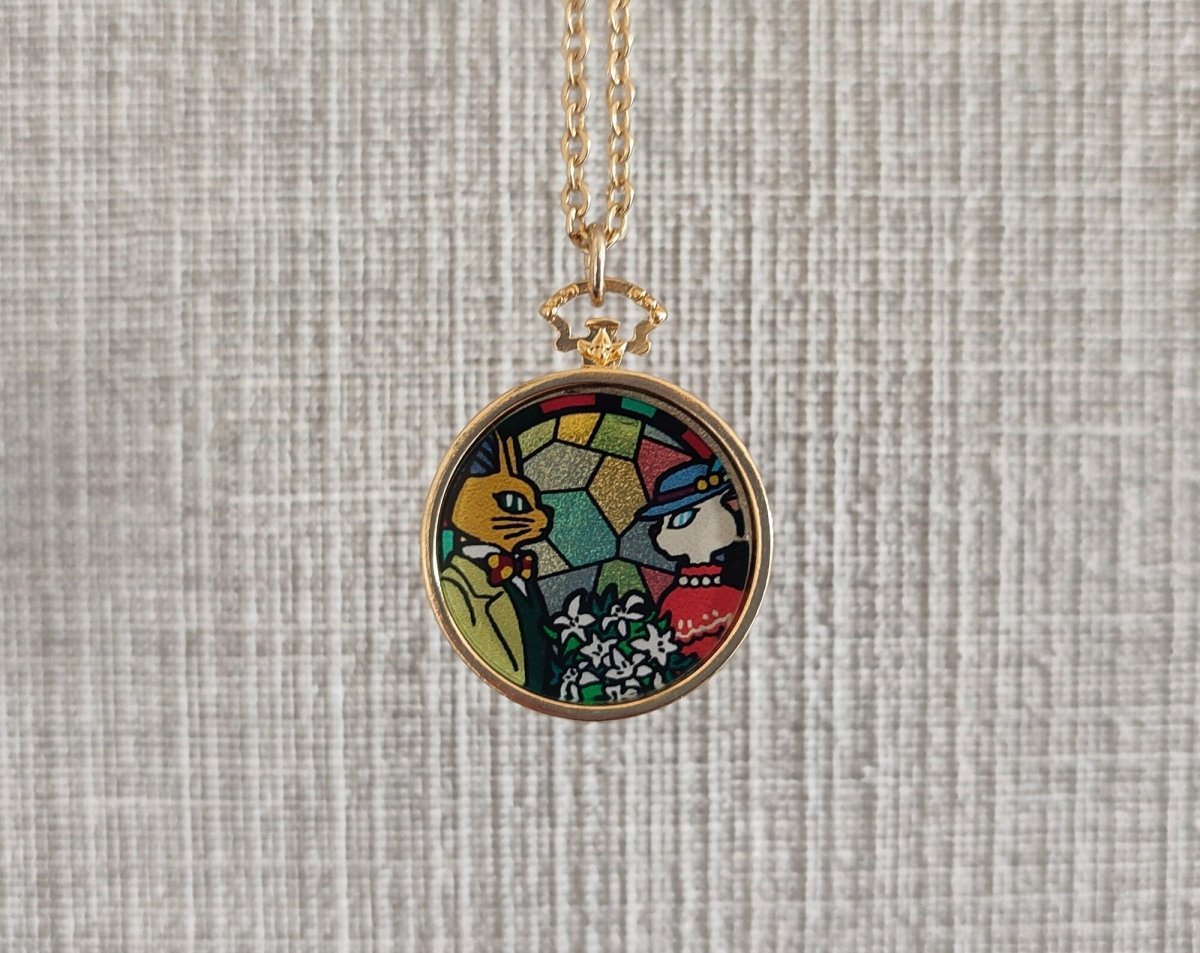 Vintage* Official Ghibli Whisper of the Heart Necklace/Pendant with Chain • Baron & Louise Japanese Jewelry - Kamaji Market